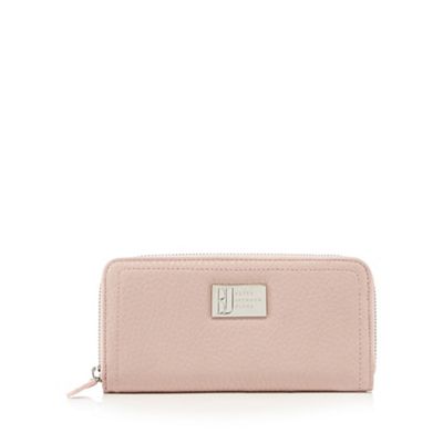 Designer pink grained large purse